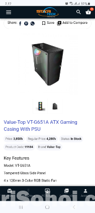 Value Top VT-G651A gaming casing